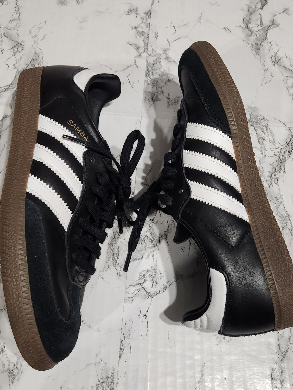 adidas Samba Leather OG Black White Sneakers